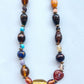 Multi-Colour Transparent Beads And Resin Necklace