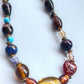 Multi-Colour Transparent Beads And Resin Necklace