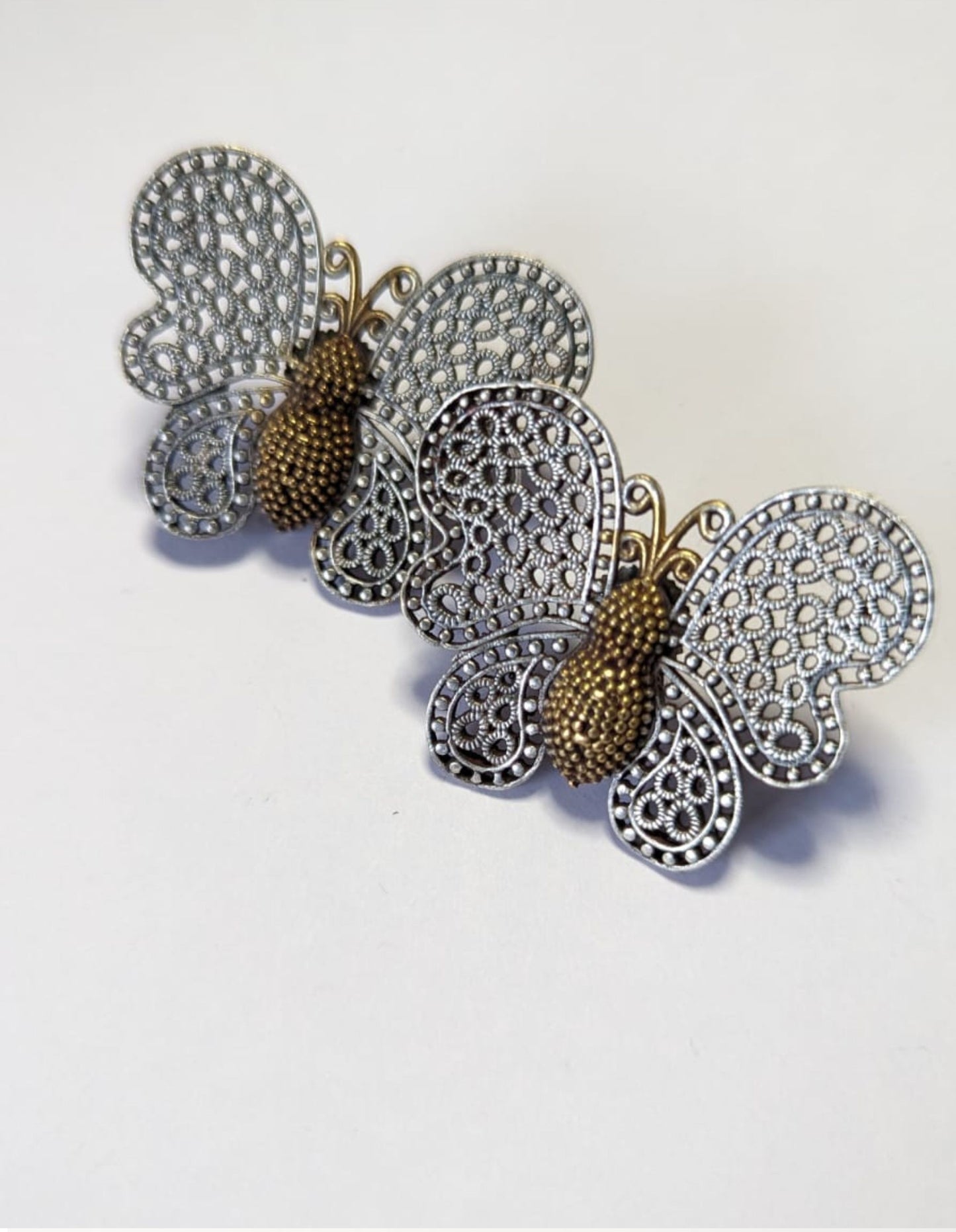 Oxidised Butterfly Designed Fashionable Earrings
